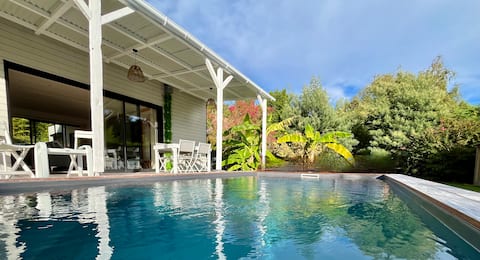 Villa Juline Bassin d'Arcachon, swimming pool, sauna