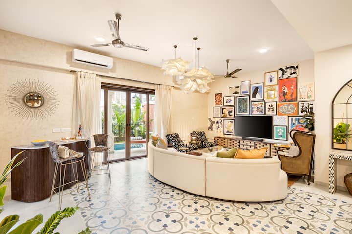 Kai Superluxe 3bhk Pvt Pool Villa|caretaker|baga - Goa