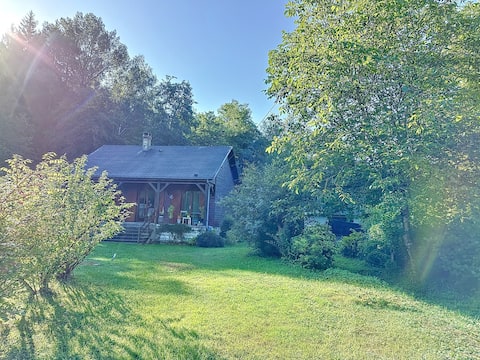 Cottage at the edge of the woods