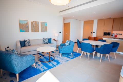 Charming 3BR |Address Vista Marassi| Beach View