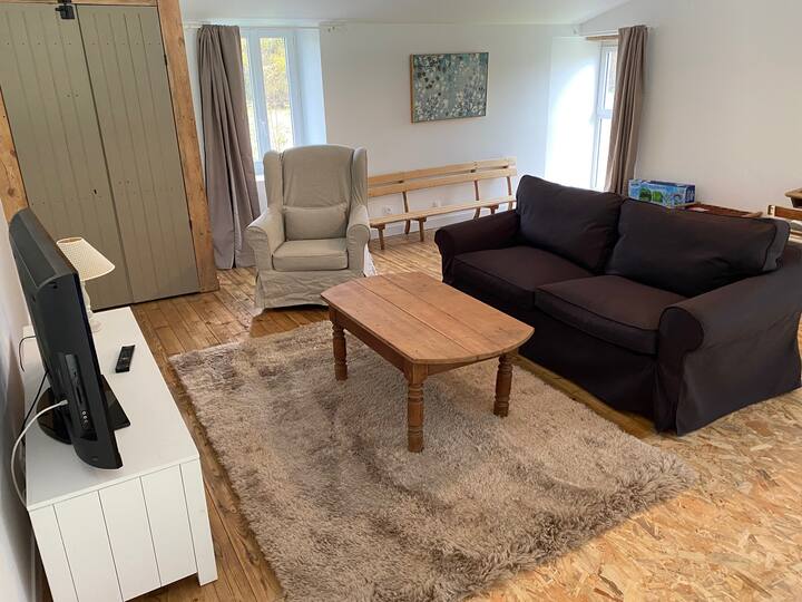 Le Verger, פינת הישיבה בקומת הביניים