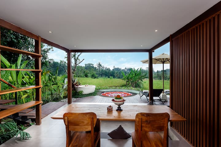 Hut With Pool & Hammock In Ubud Rice Fields - Bali