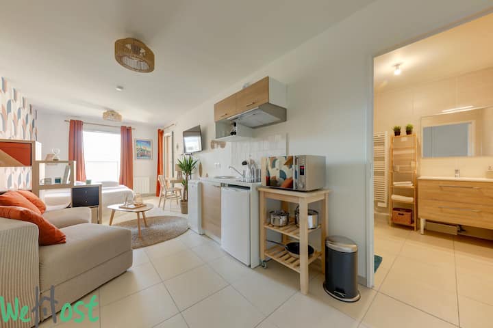 Elégant Et Grand Studio Pour 2 Pers Avec Balcon - Lyon