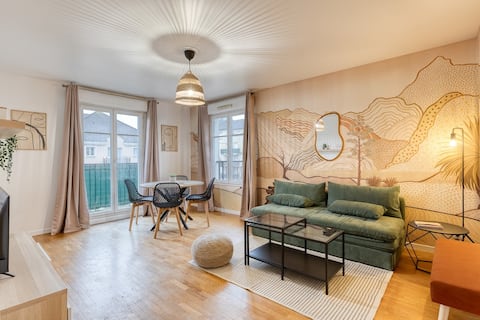 Top Airbnb: Terracotta/4' Train/6' Disney/City Center/Parking in Bussy Saint Georges