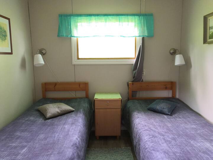 Bedroom on the yard side.