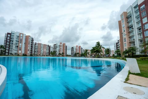 Top performing Airbnb: DR03 Modern Apartment with a View of the Lagoon in Supermanzana 326
