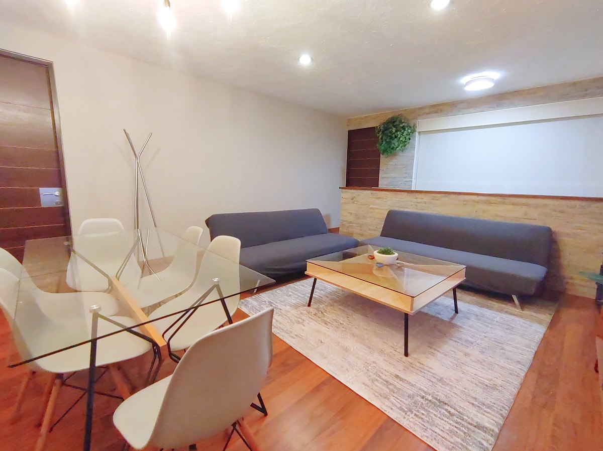 Top Airbnb: 3 bedrooms, 3 bathrooms with parking en Escandón 2ª Sección