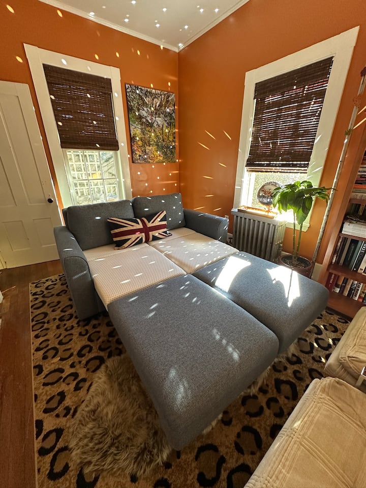 Ძალიან კომფორტული ამერიკული ტყავის გასაშლელი დივანი