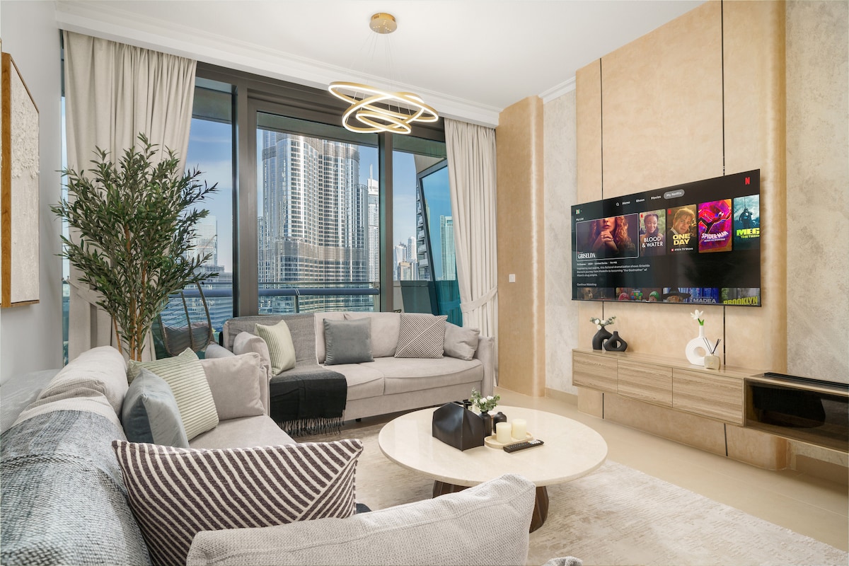 2 Bedroom Furnished Apartment with Burj Khalifa View | Burj Vista · II 3