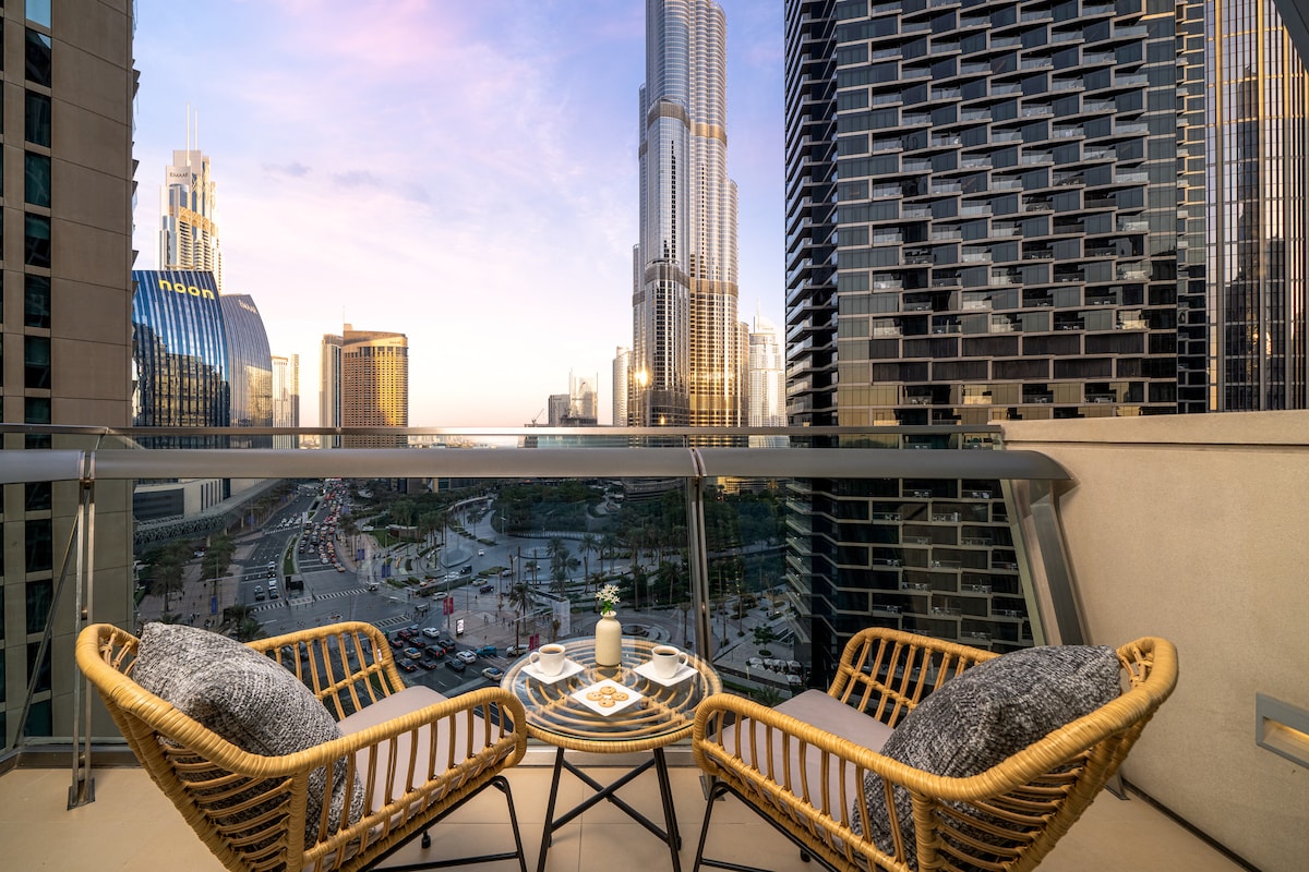 2 Bedroom Furnished Apartment with Burj Khalifa View | Burj Vista · II 2
