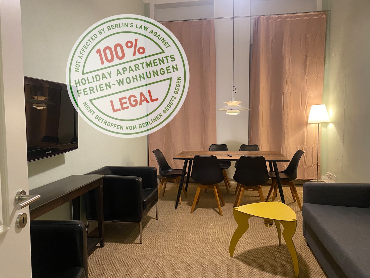 Popular Airbnb listing: [M] elegant, quiet flat, beloved area, 4-8 pax in Kreuzberg