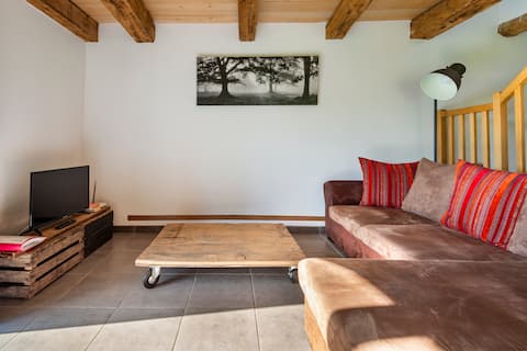 cottage of the small barn in the meadow