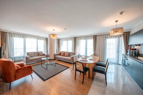 Luxury 3 BR & 2 Bath in Kağıthane; Garage and Gym