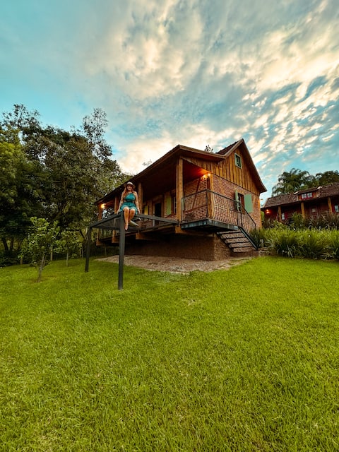 Oliva Chalet in Serra Gaúcha with breakfast