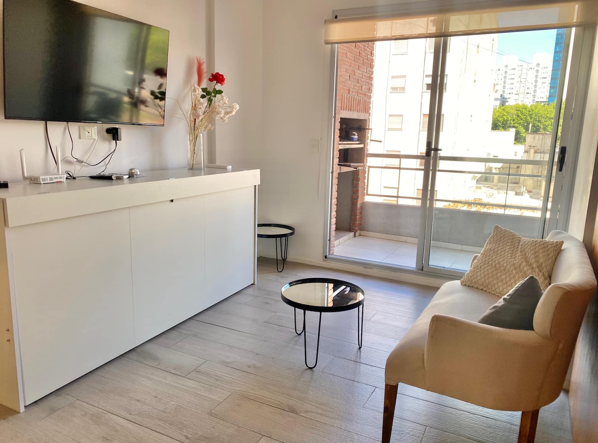 Monoambiente con balcón y parrilla propia en Palermo
