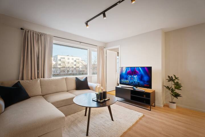 2BR apartment in the heart of Oslo: modern/central