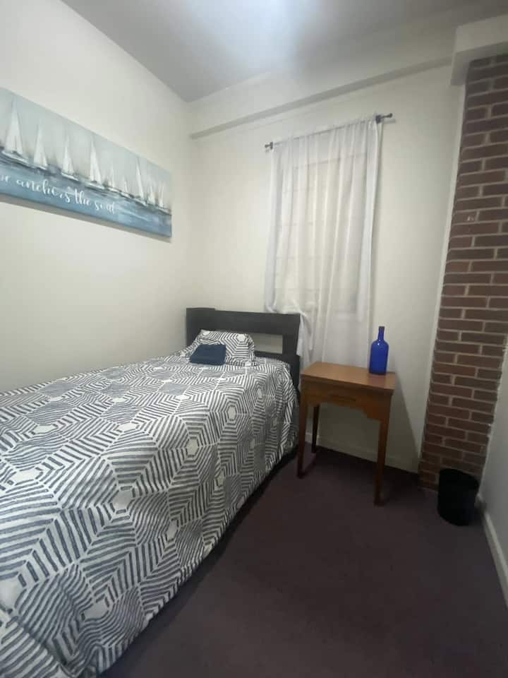 Twin bed on main floor