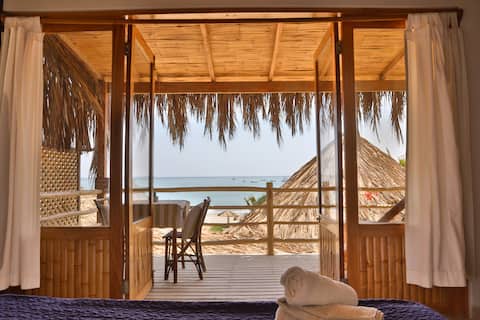 King with Ocean View and AC - Soleil Bungalows