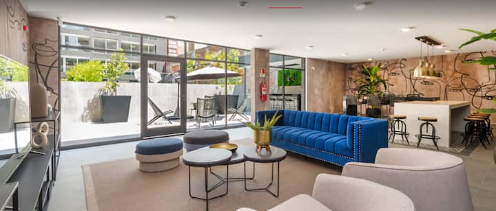 Loft Moderno / Acogedor Patio - Recoleta, Chile