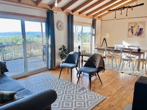 A house with ocean and forest views