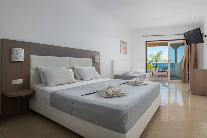 Aquarius Hotel-double/triple Beach Front Sea View - Faliraki