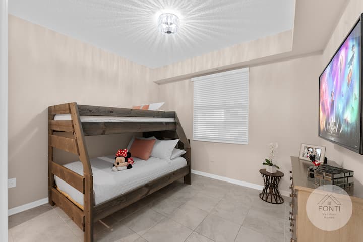 Segundo dormitorio #Disney #Parques #Kingdom #Springs #StoreyLake #resort #Apartment #Vacation #Rental #Waterpark #Kissimmee #Orlando #Universal #citywalk