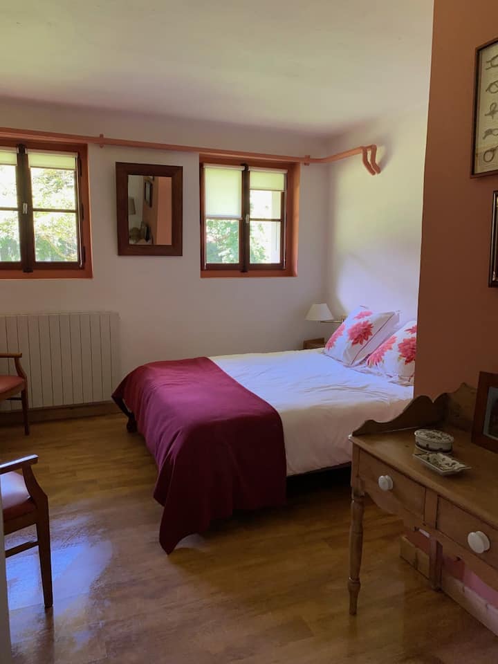 Chumba cha kulala 2 kiwango cha bustani, kitanda 160