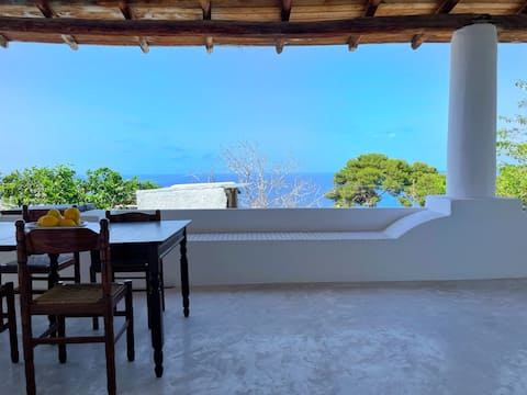 Aeolian House with sea view and panoramic Terrace