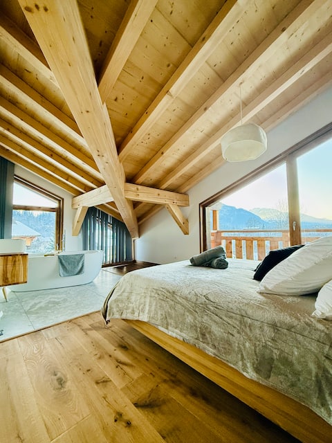 Monarch Chalet 8 pers • 4 ch, Spa & Mountain View