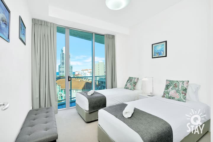 Dormitorio 3, 2 camas individuales o 1 cama tamaño king.