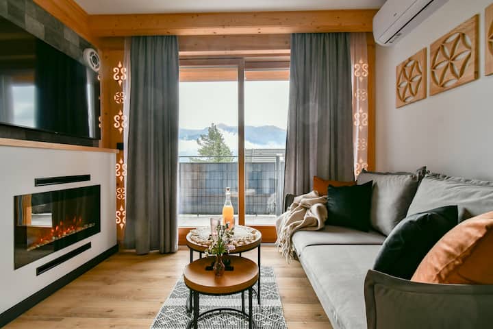 Ap.5 Salamandra Spa–sauna, Widok Na Tatry - 札科帕內