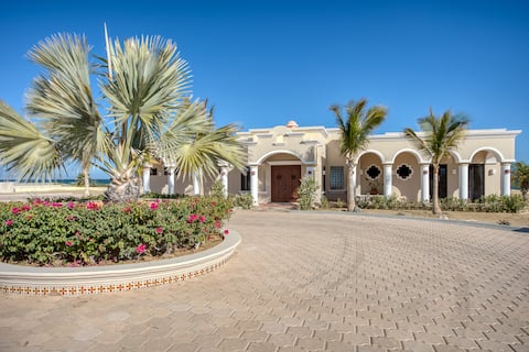 Beachfront Hacienda with Pool & Hot tub