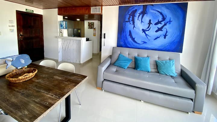Amplio Y Central Apartamento Con Vista Al Mar - San Andrés
