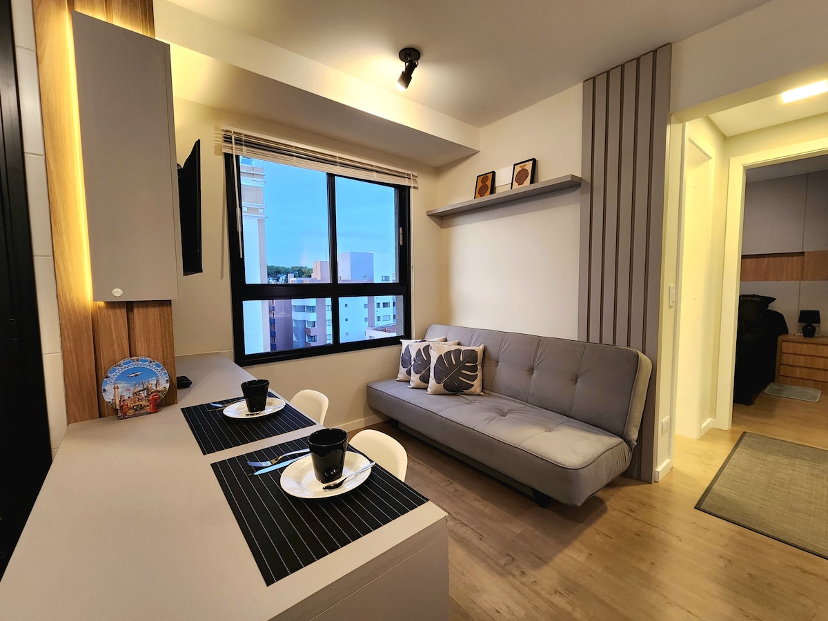 Imóvel de sucesso: New 1-bedroom charming apartment Alto da XV em Alto Da Rua Xv