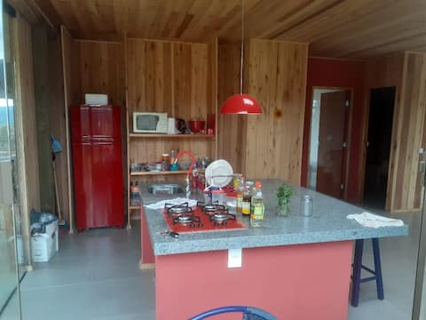 Successful Airbnb property: Solar Cabin next to the Waterfall in Anitápolis