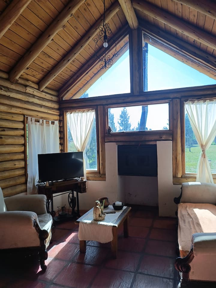 Cabaña De Tronco "Las Casuarinas" Para 5 Personas - Chascomús