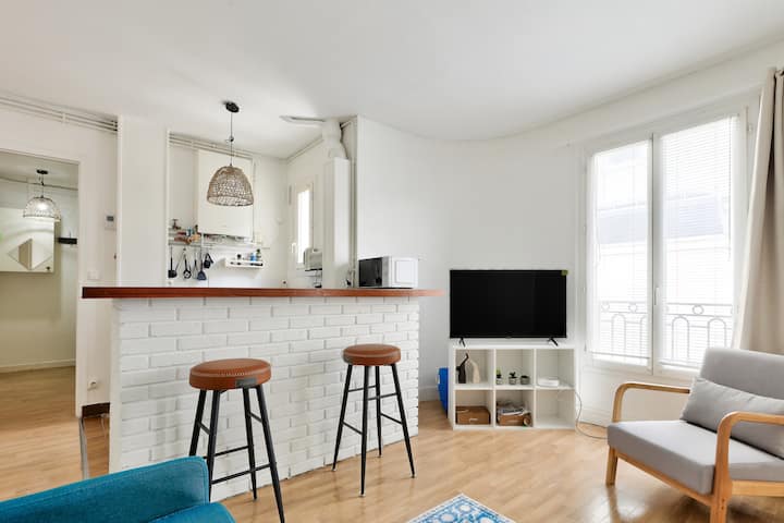 Appart Cozy République Pour 4 - Paris