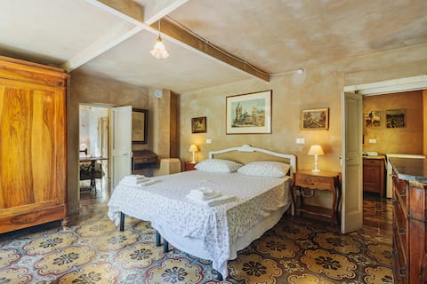 Suite with sauna in farmhouse