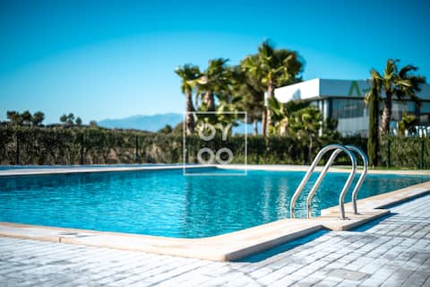 Ground floor, pool, private garden, mountain views