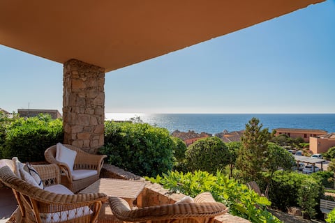Villa Letizia with garden and sea view