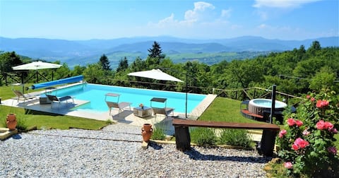 Tuscan house private heated pool