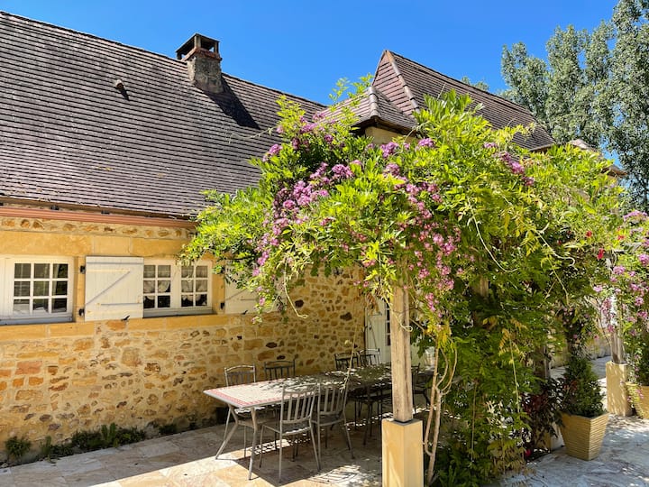 Les Glycines Maison Avec Piscine Privée Chauffée - Fleurac