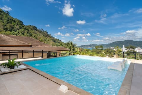 Patong Cliff Pool villa /Seaview /sleep 18