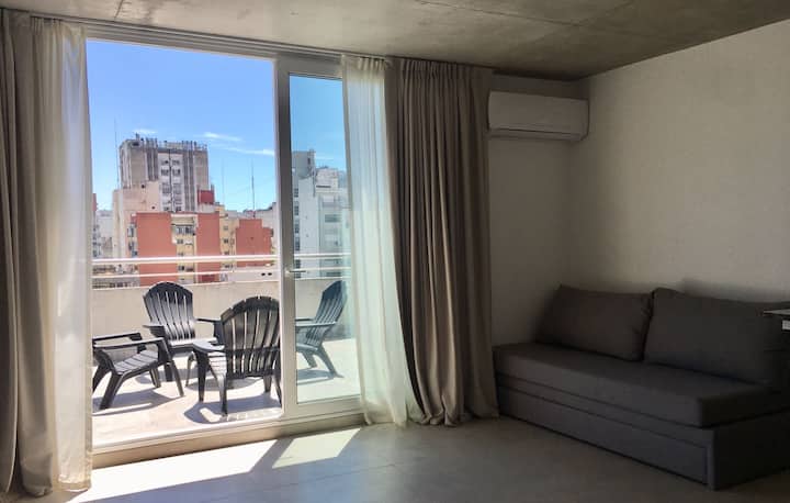Two-room apartment with terrace in Balvanera