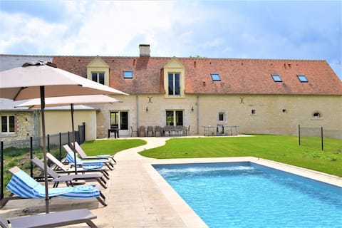 Le Petit Beaumont spacious house, private pool