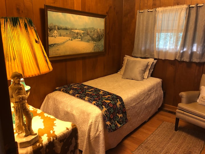 Second bedroom is a xl twin for an adult or child.