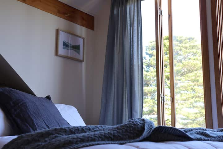 The Mariner's Loft is a retreat on its own.  A queen bed, living area and ensuite for your own piece of privacy