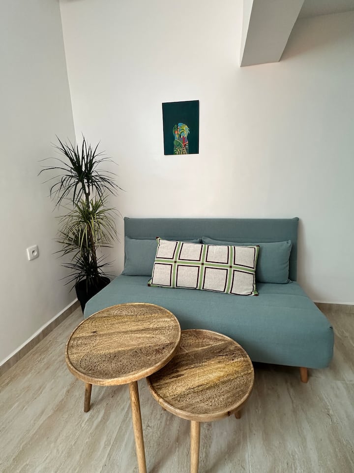 Soggiorno con divano letto (due posti)