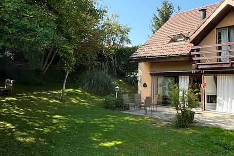 5-BR Villa Near Lausanne | Garden, Gym, Fireplace