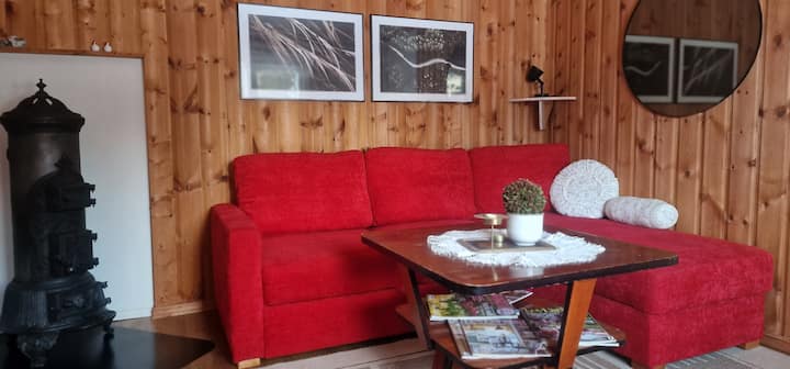 Sofá cama en la sala de estar (posibilidad de 2 lugares para dormir)